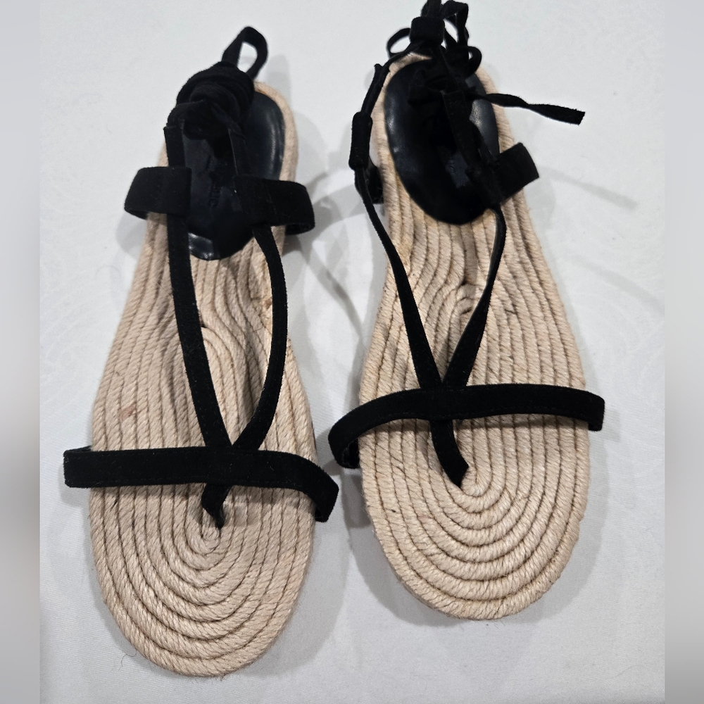 Banana Republic Women’s Black Strappy Espadrilles Sandals. Size 7.5
